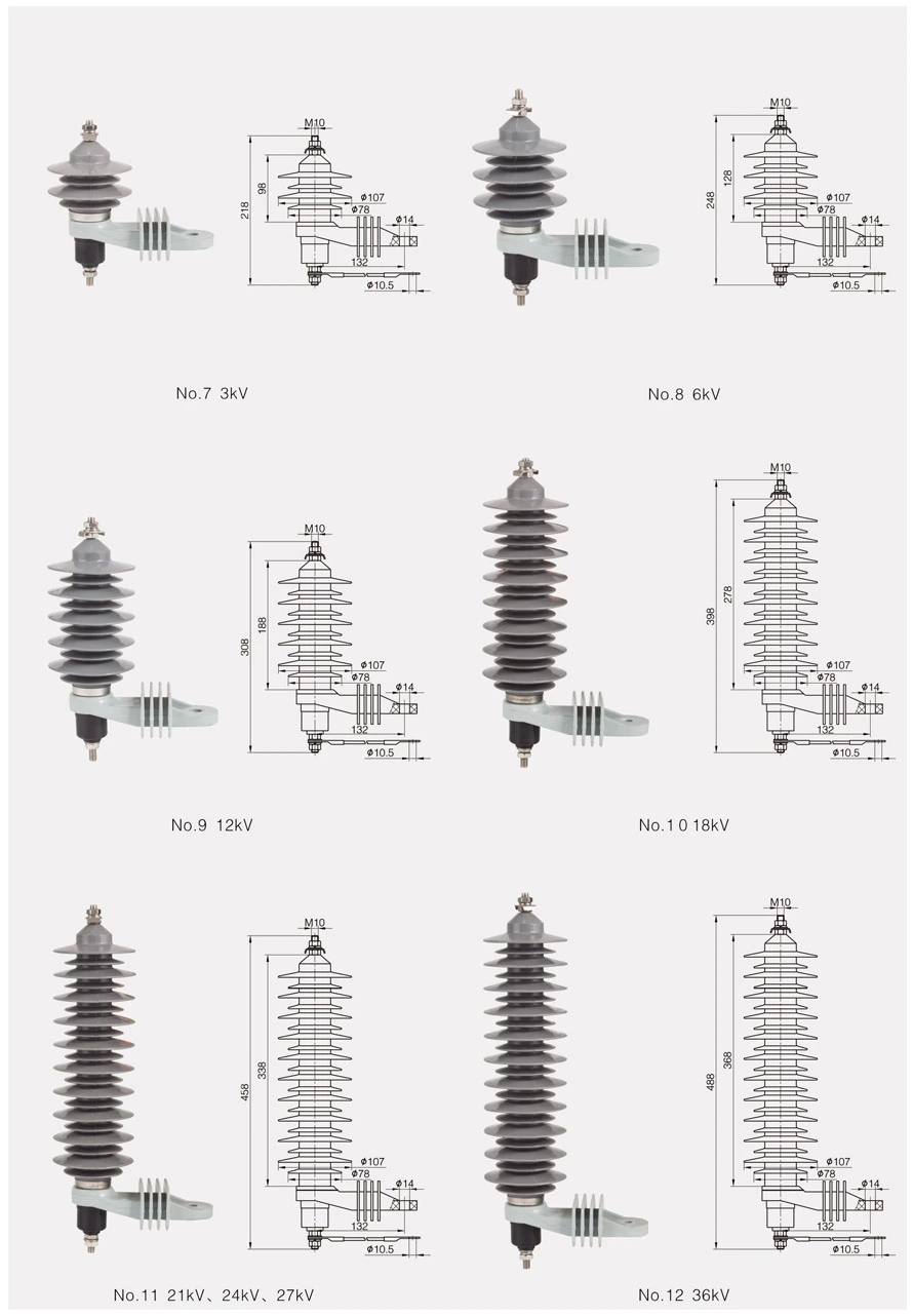 11kv Zinc Oxide Lighting Arrester In Substation 11kv Zinc Oxide Lighting Arrester In Substation